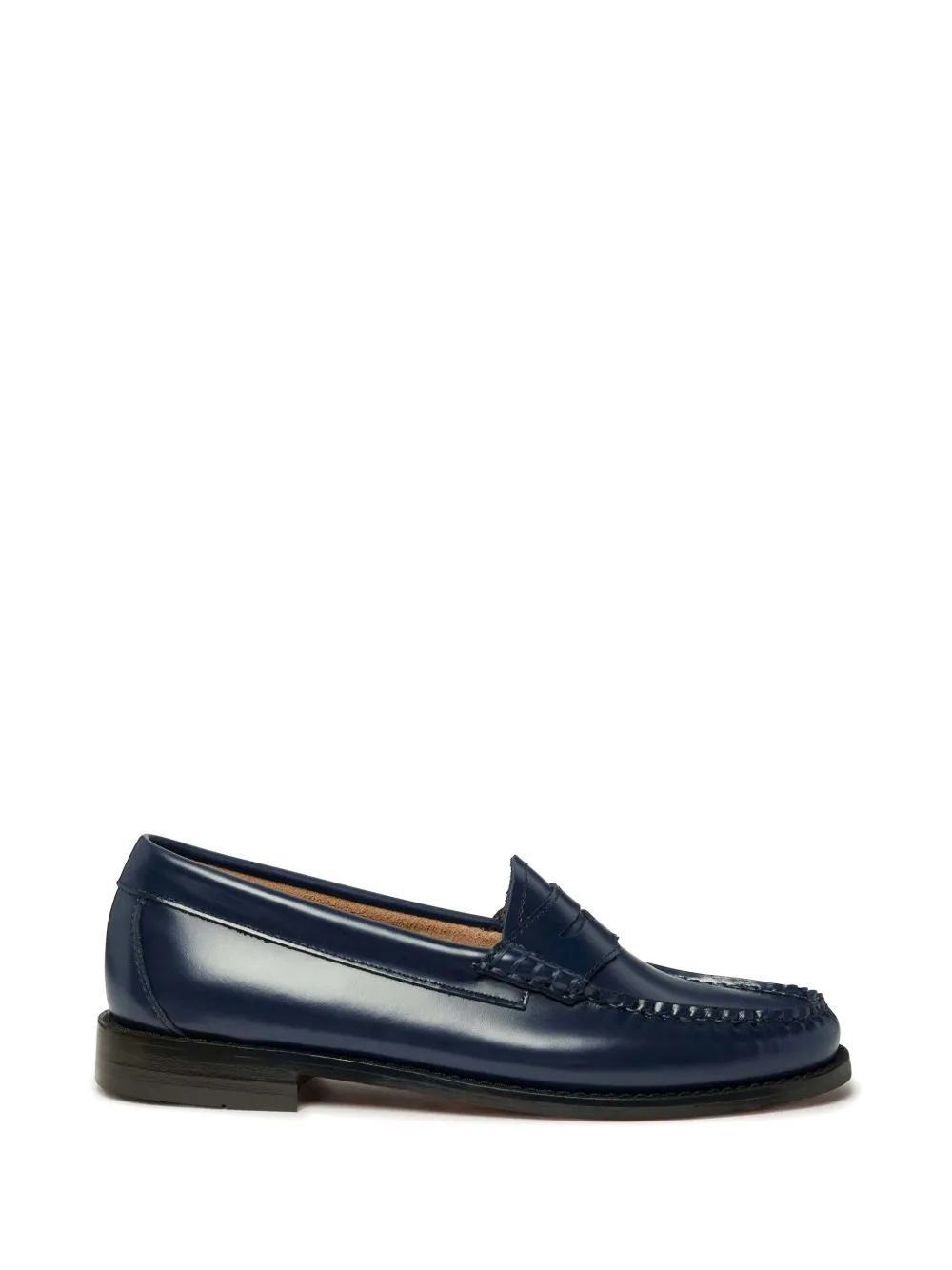 G.h.bass Penny Leather Loafers In Blue