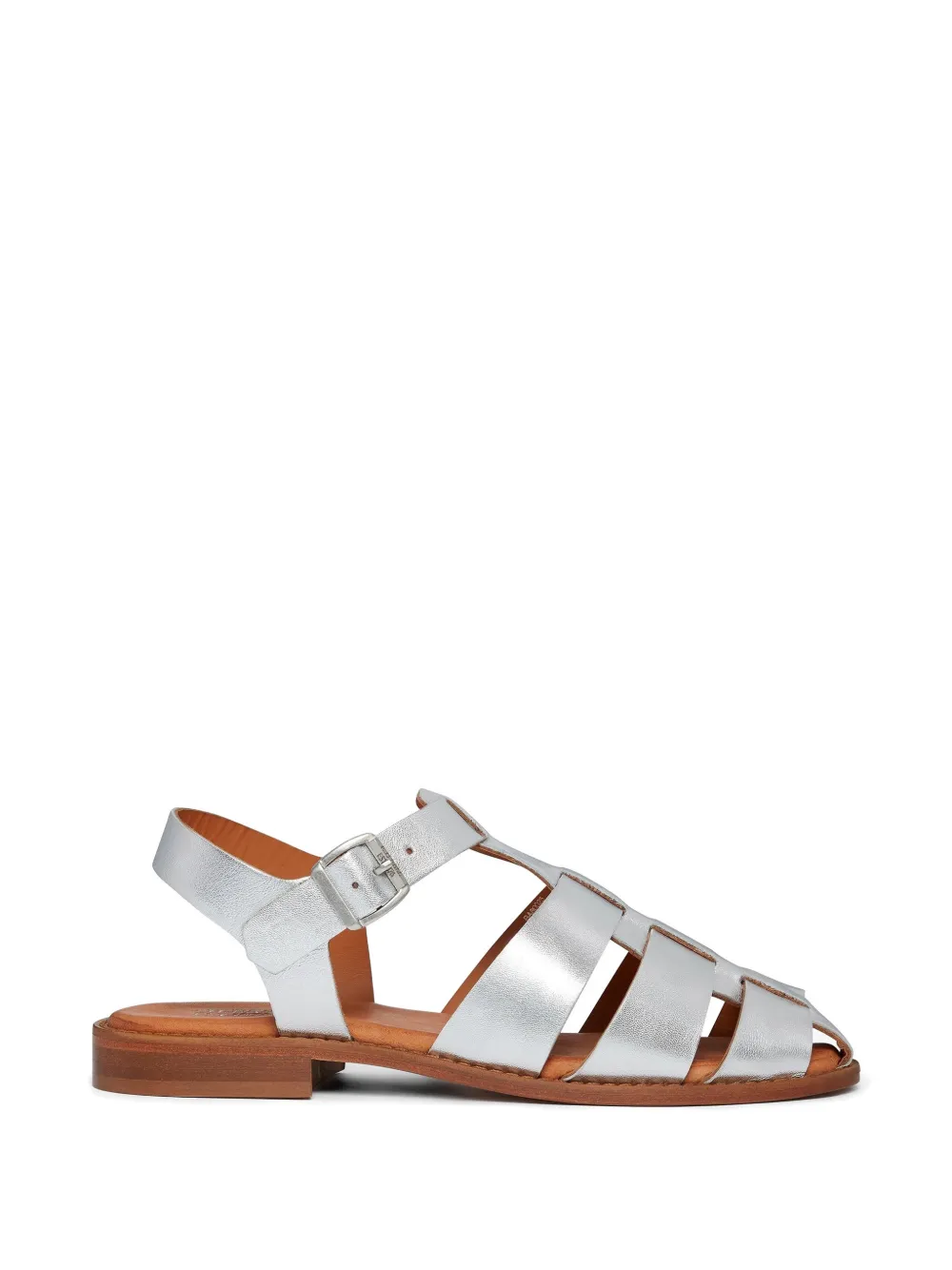 G.h.bass Metallic-effect Sandals In Silver