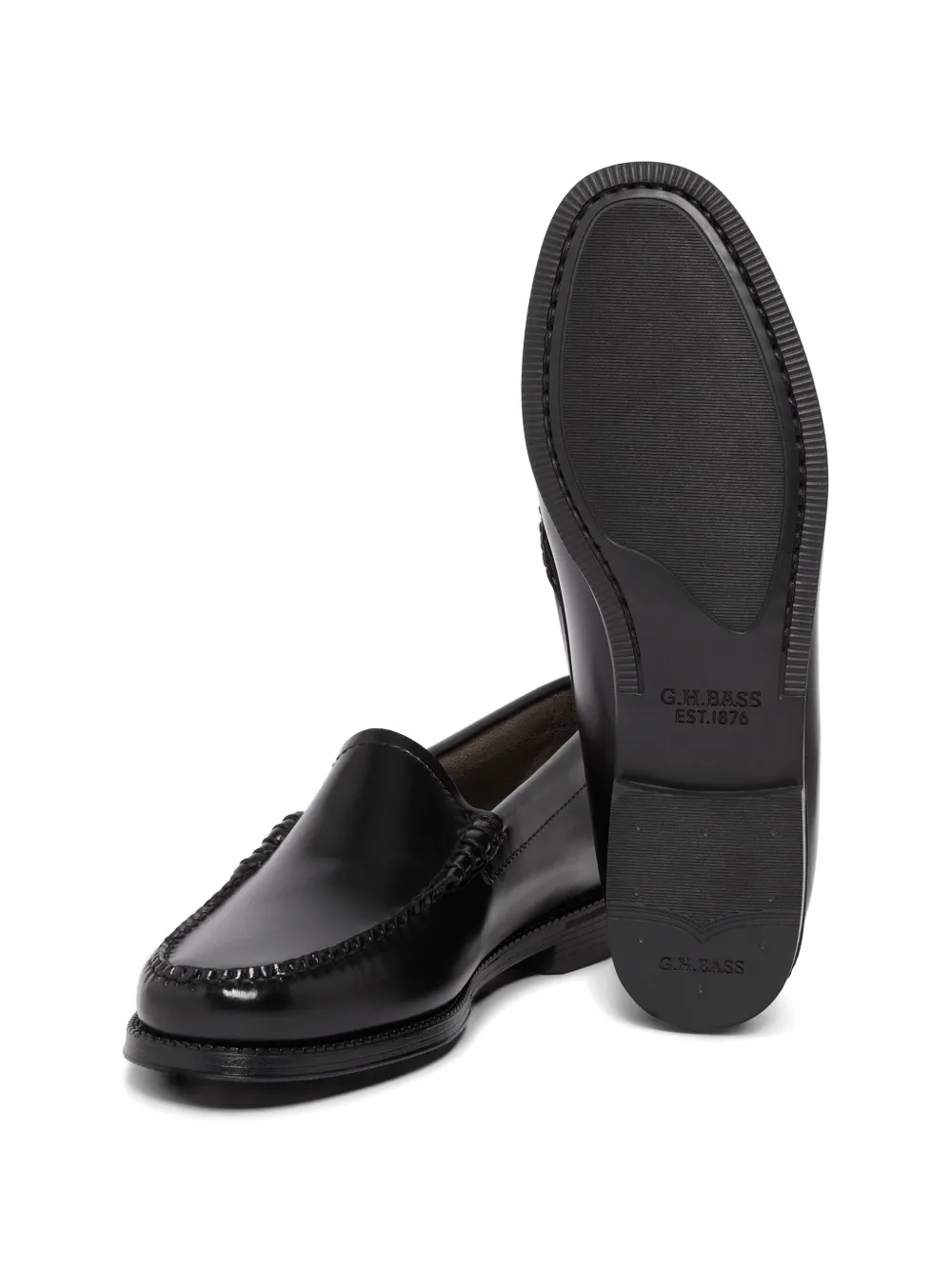 G.H.Bass Leren loafers Zwart