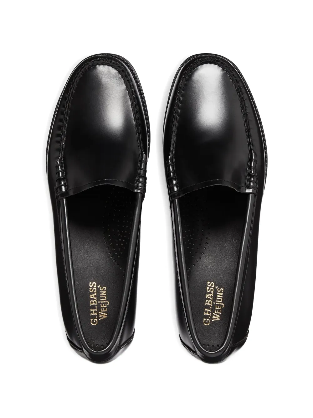 G.H.Bass Leren loafers Zwart