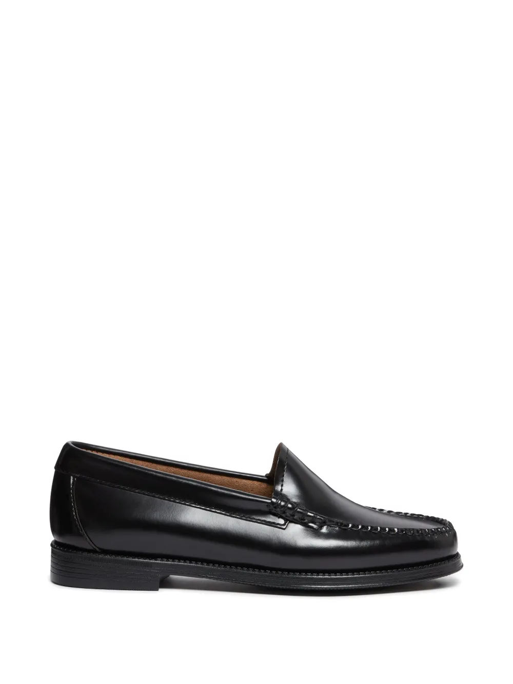 G.h.bass Leather Loafers In Black