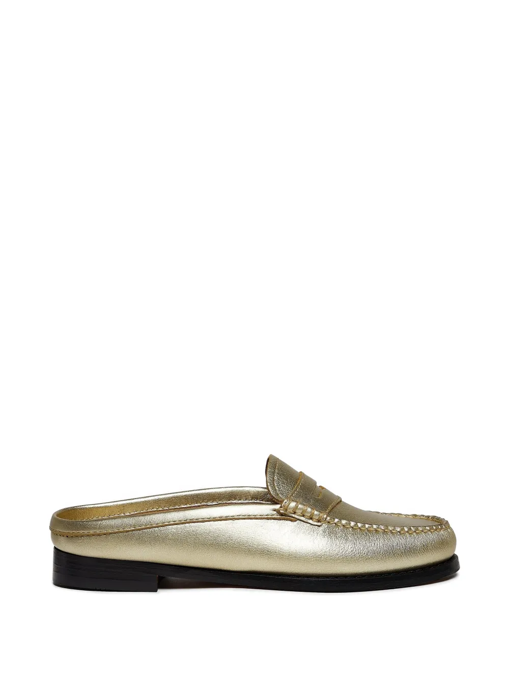 G.h.bass Weejuns Penny Loafers In Gold