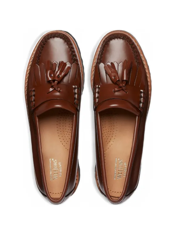 G.H.Bass Weejuns 90s Esther Kiltie Tassel Loafers | Brown