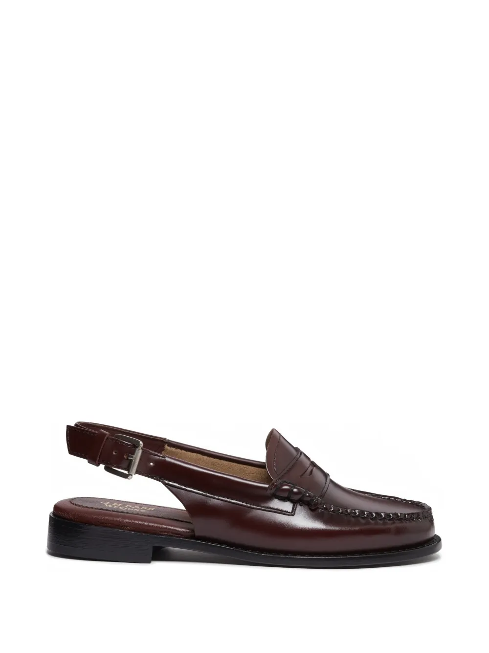 G.h.bass Penny Slingback Buckle Strap Loafers In Red