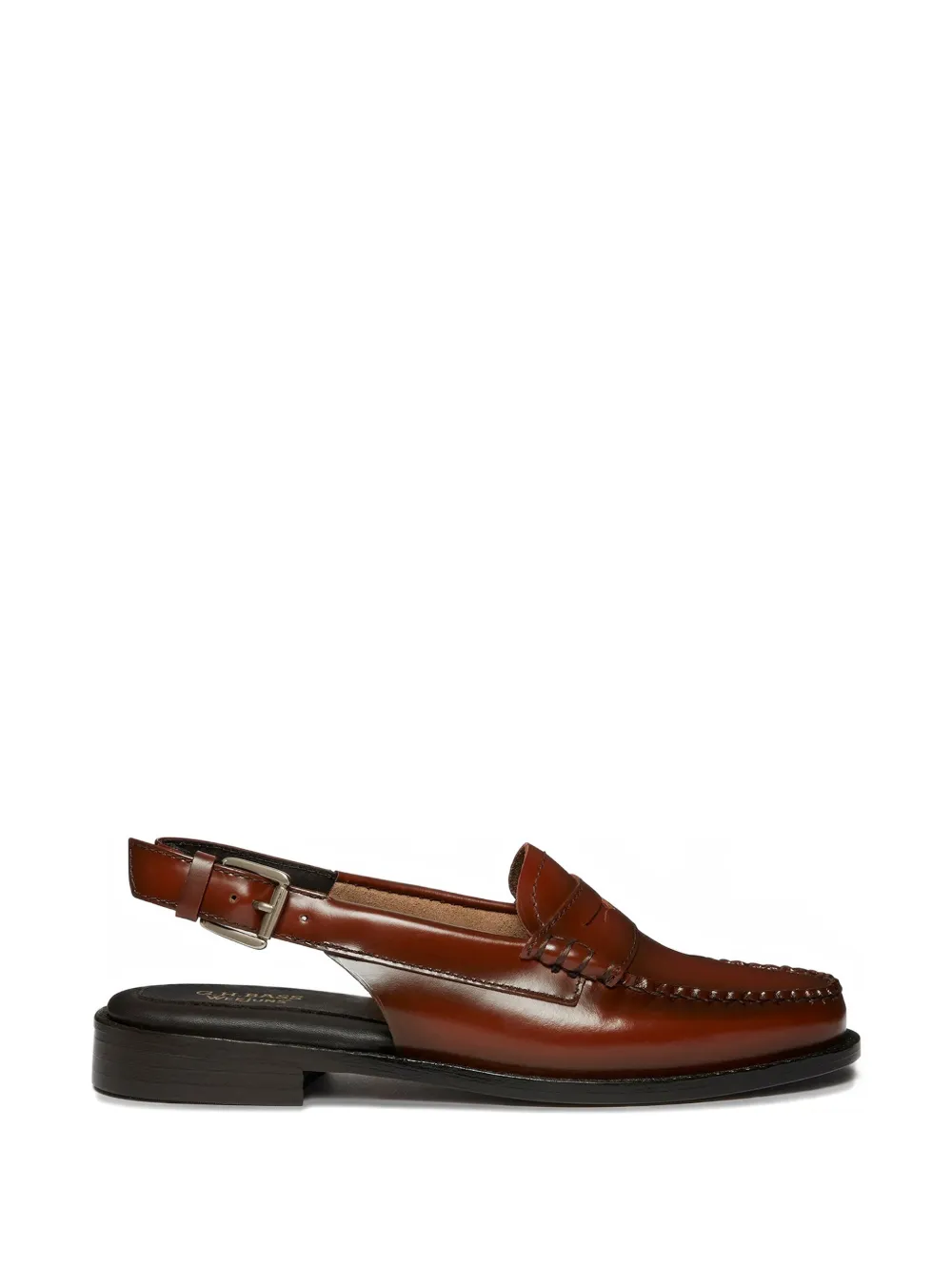 G.H.Bass Penny-Loafer mit Glanzoptik - Braun