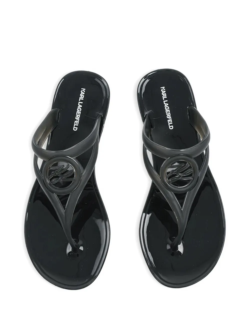 Karl Lagerfeld K Autograph flip-flops Wit