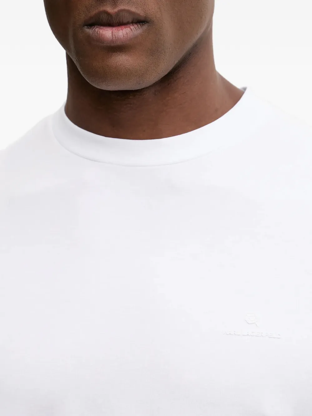 Karl Lagerfeld T-shirt met logo-applicatie Wit