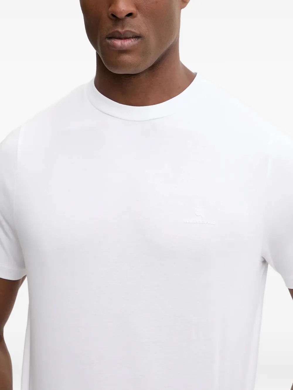 Karl Lagerfeld T-shirt met logo-applicatie Wit