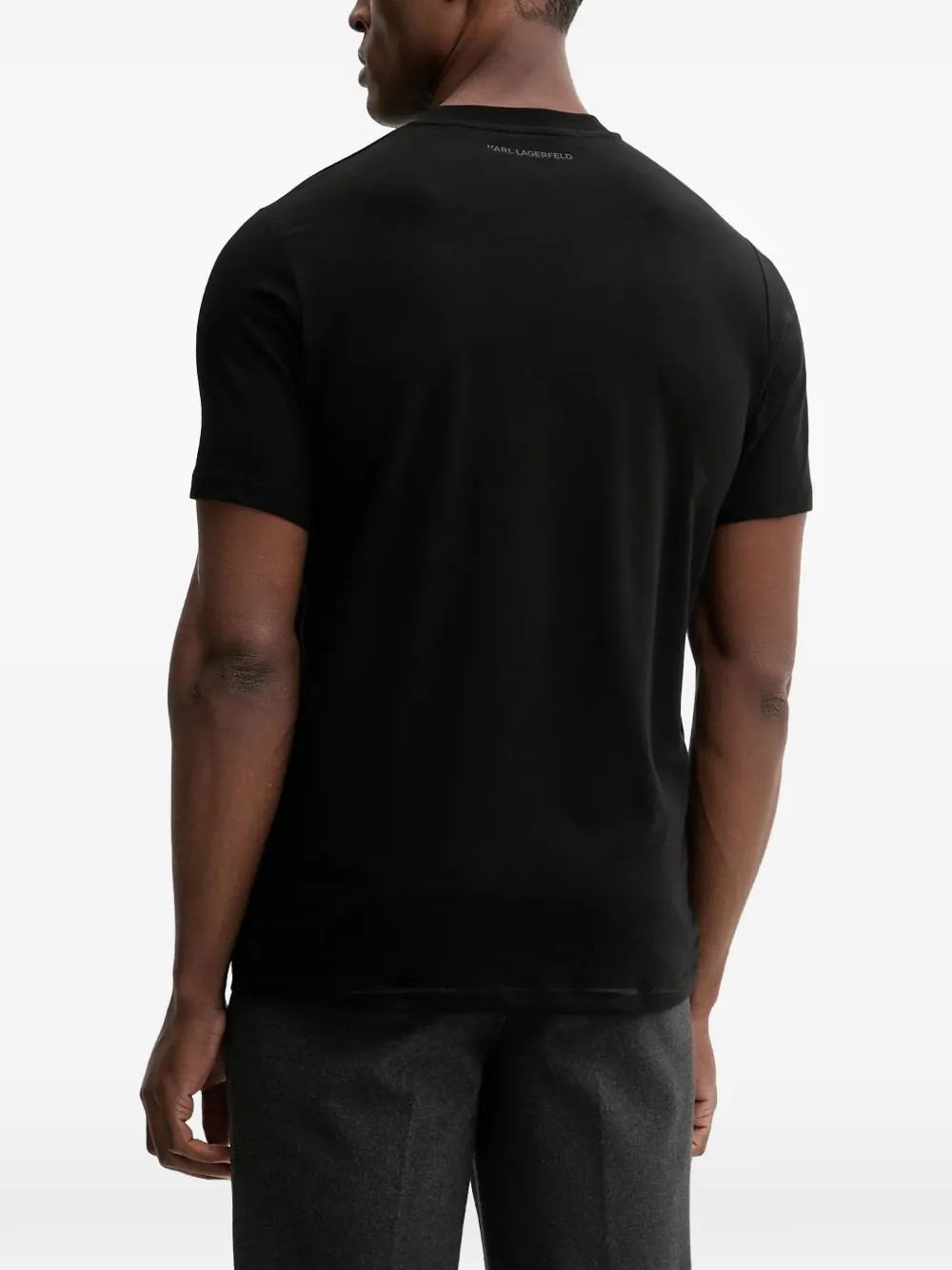 Karl Lagerfeld graphic-print T-shirt Zwart