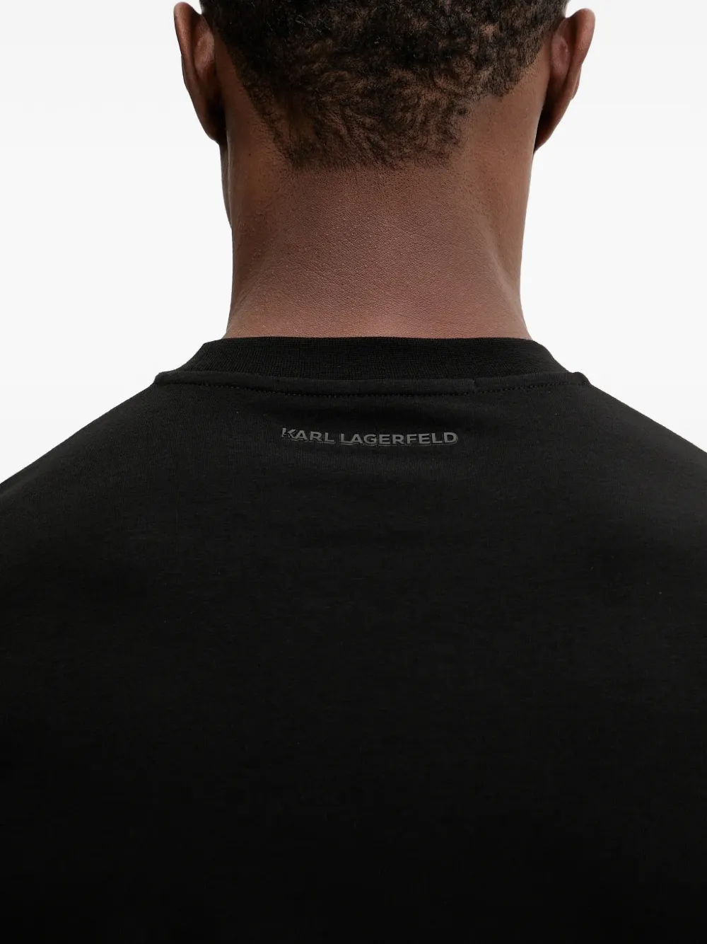 Karl Lagerfeld graphic-print T-shirt Zwart