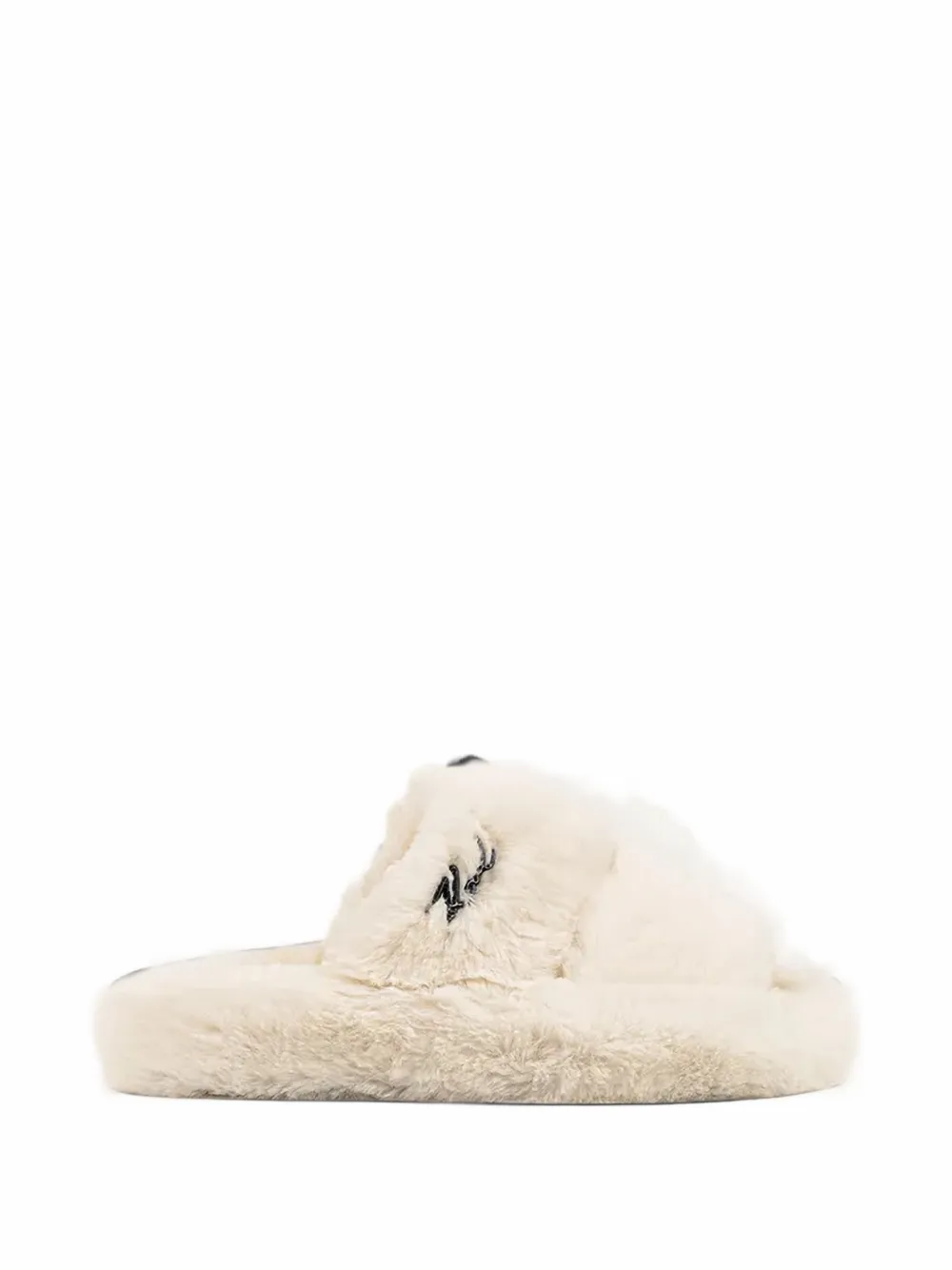 Karl Lagerfeld chaussons Hypnos à broderies - Tons neutres Karl Lagerfeld chaussons Hypnos à broderies - Tons neutres