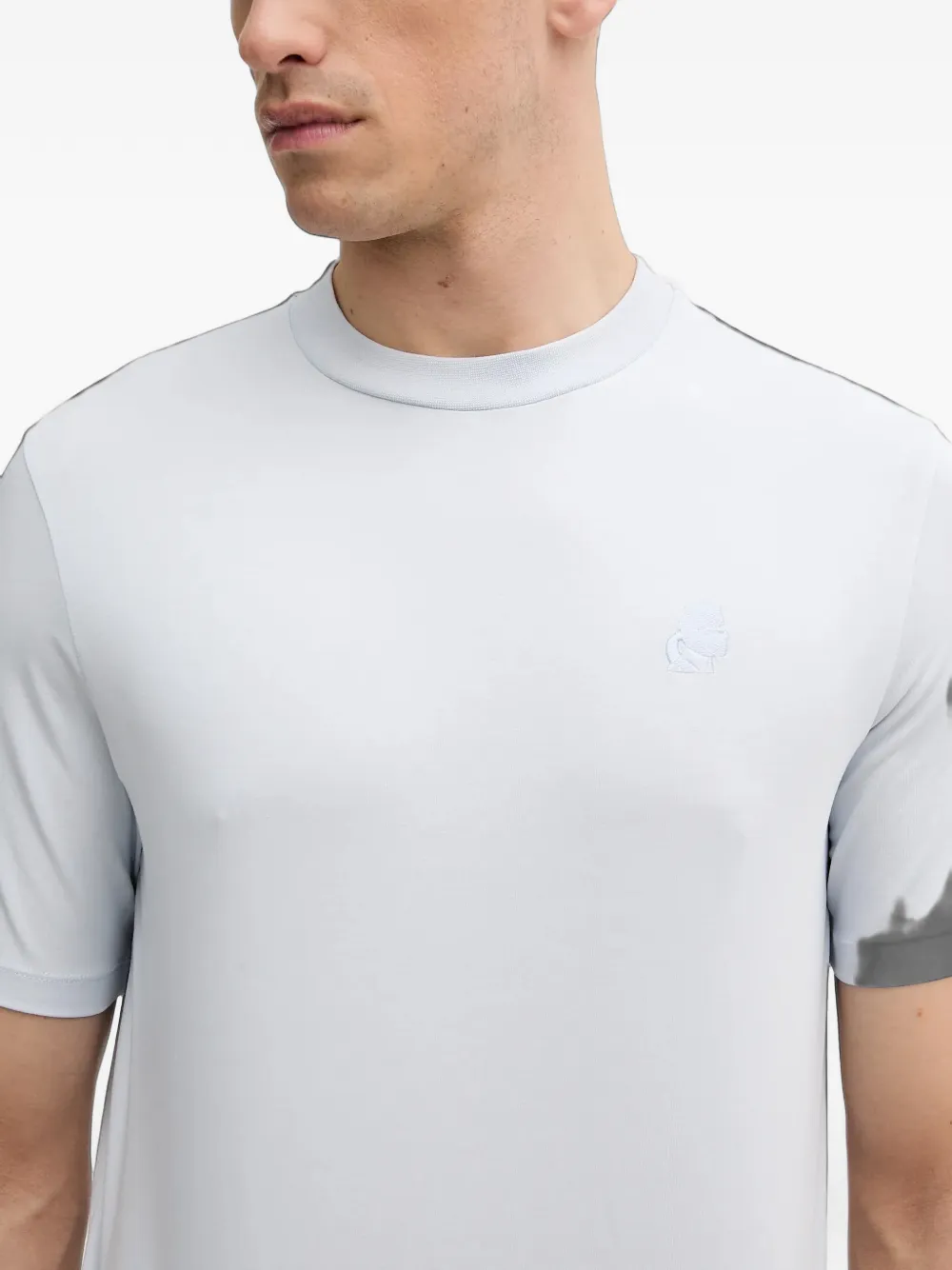 Karl Lagerfeld T-shirt met geborduurd logo Blauw