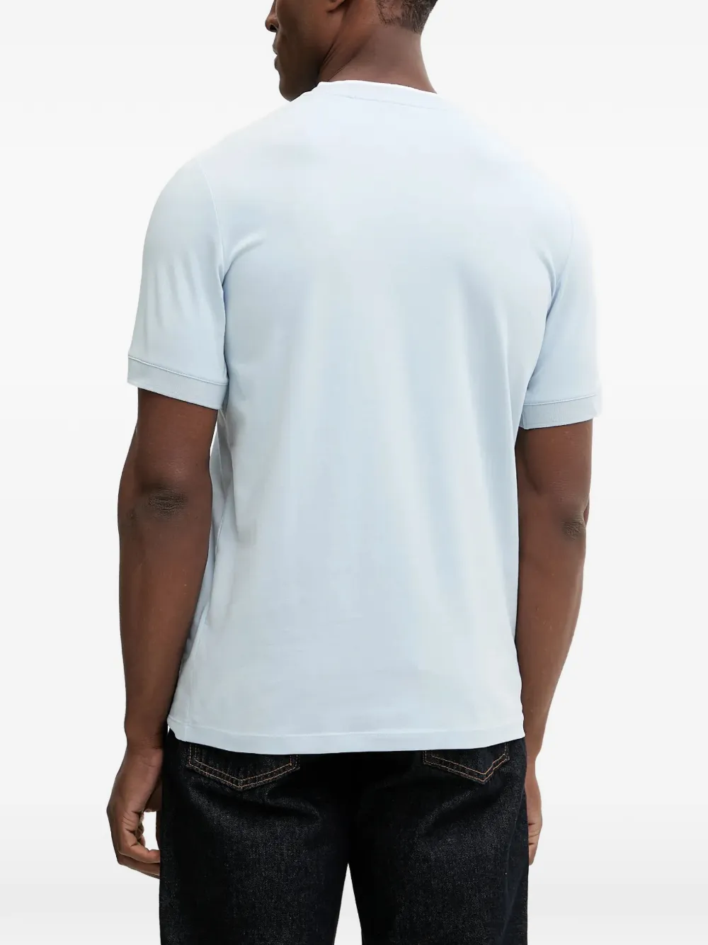 Karl Lagerfeld T-shirt met V-hals Blauw
