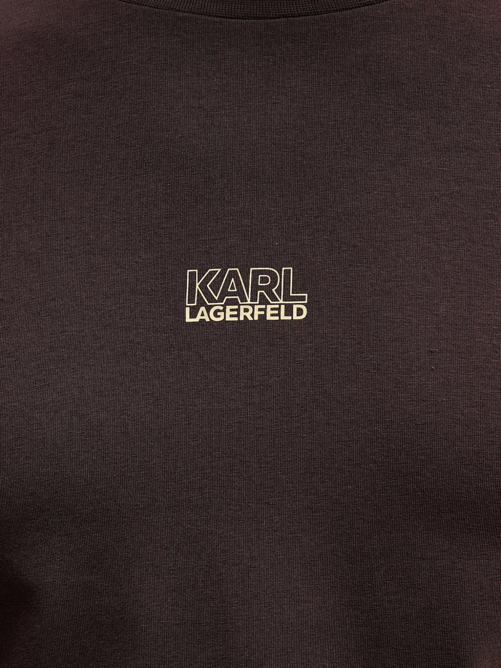 Karl Lagerfeld T-shirt met logoprint Bruin