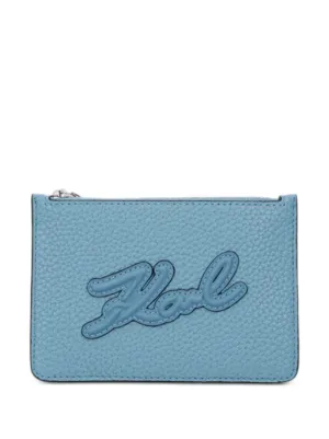 FENDI Logo Card Holder | Blue | FARFETCH