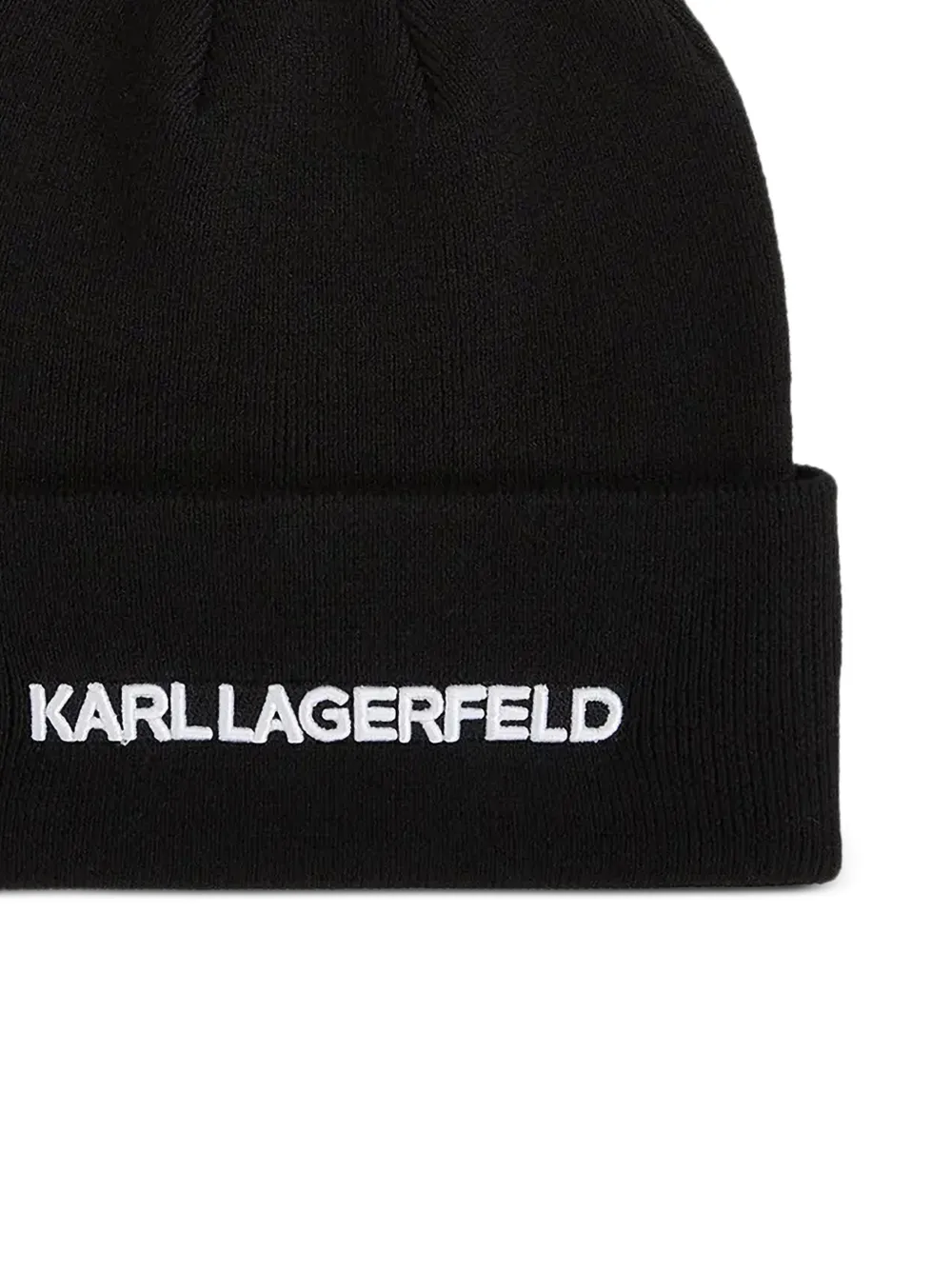 Karl Lagerfeld Muts met geborduurd logo Zwart