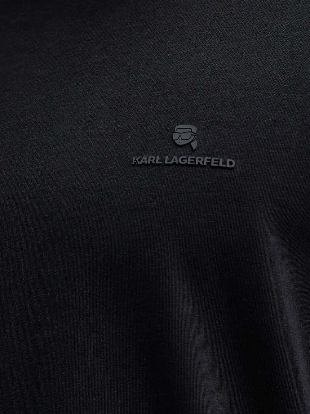 Karl Lagerfeld logo-print T-shirt Blauw
