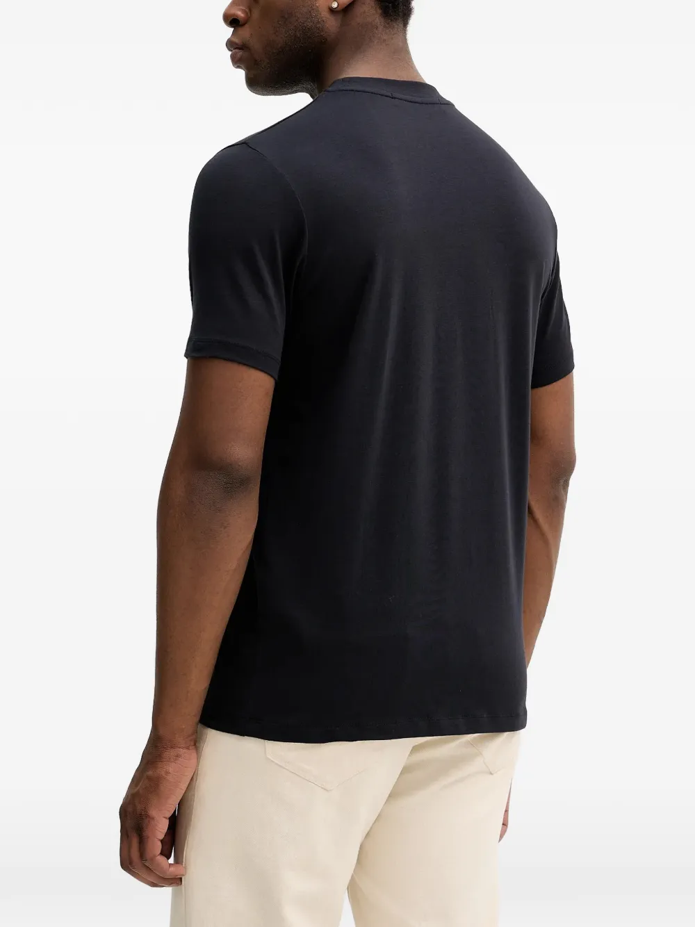 Karl Lagerfeld logo-print T-shirt Blauw