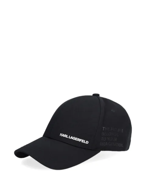 Karl Lagerfeld logo-print slogan-print baseball cap