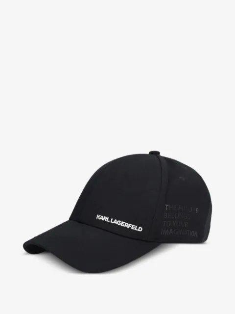 Karl Lagerfeld logo-print slogan-print baseball cap
