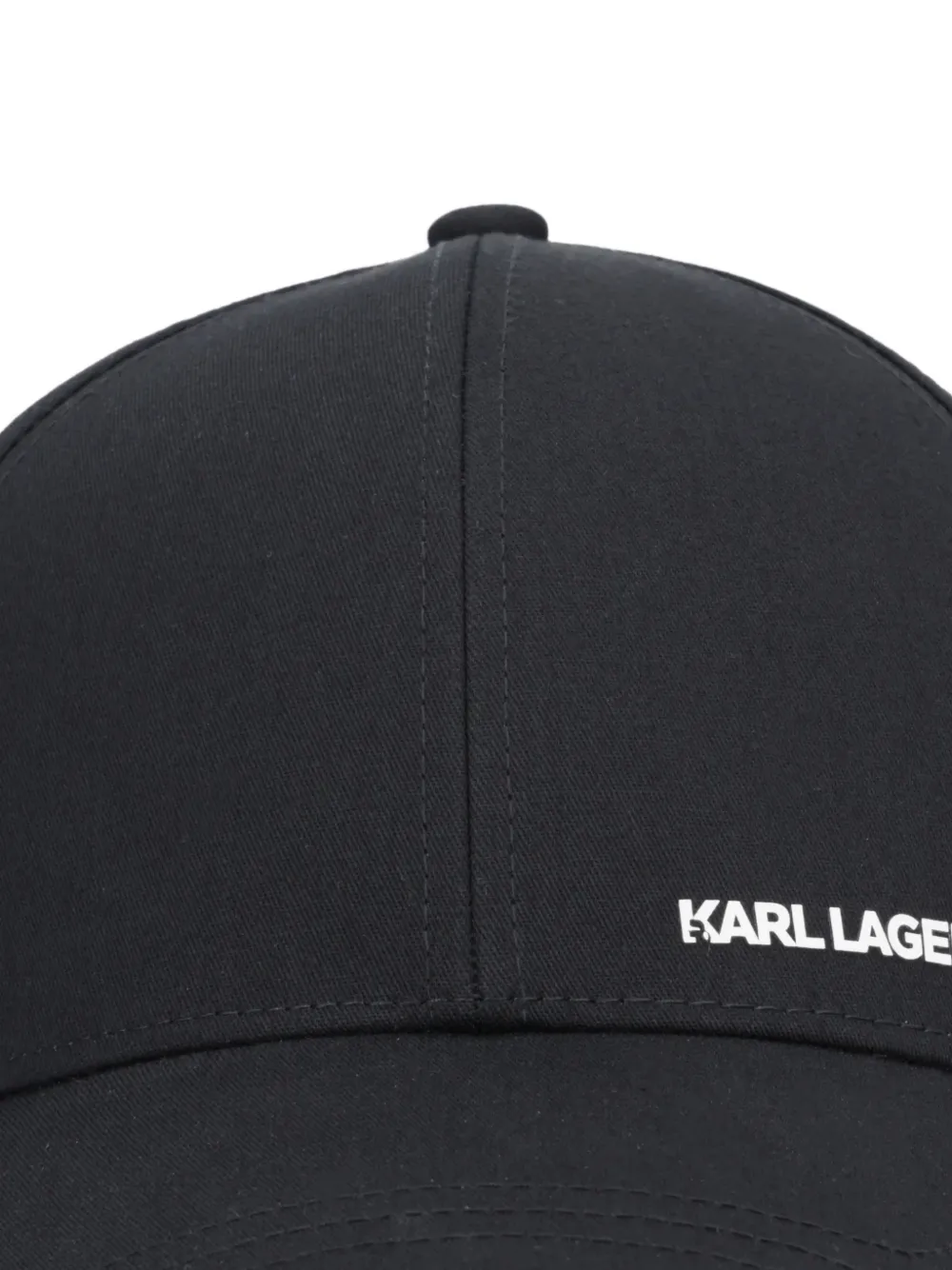 Karl Lagerfeld logoprint honkbalpet met tekst Zwart