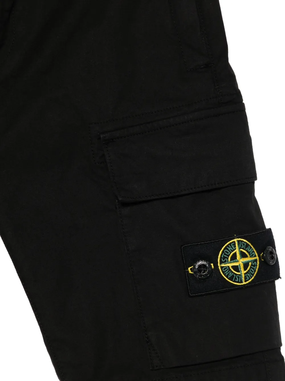Stone Island Junior Cargo shorts Zwart