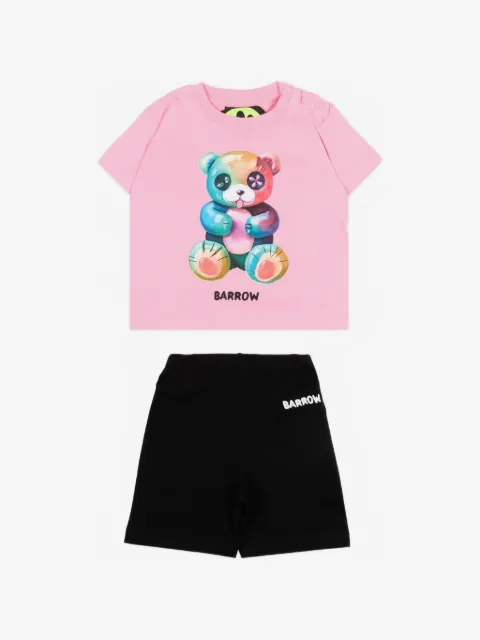 Barrow kids shortssæt med grafisk tryk