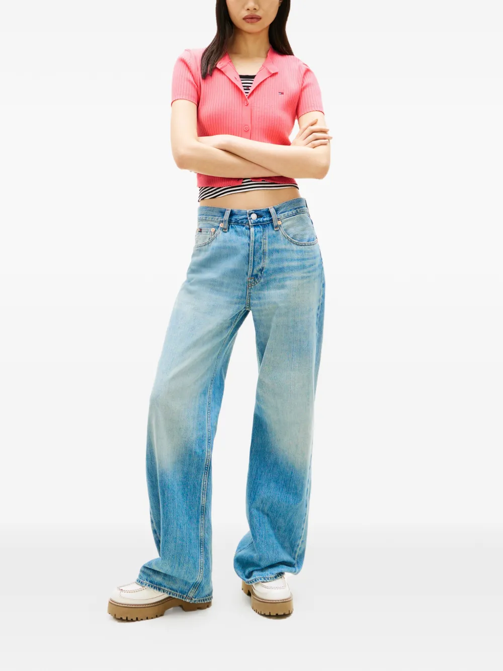  Tommy Hilfiger Short-sleeve Cardigan - Pink 