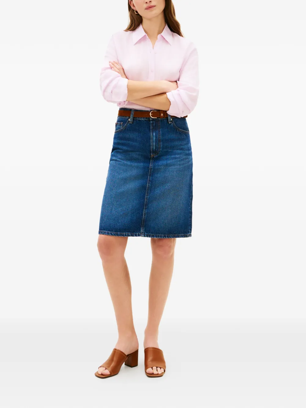  Tommy Hilfiger Five-pocket-style Mini Skirt - Blue 