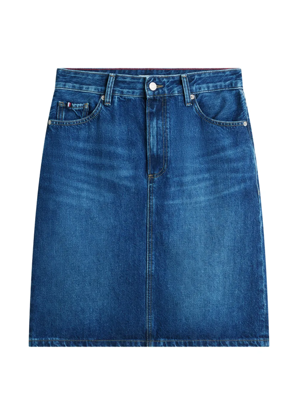 Tommy Hilfiger five-pocket-style mini skirt - Blu