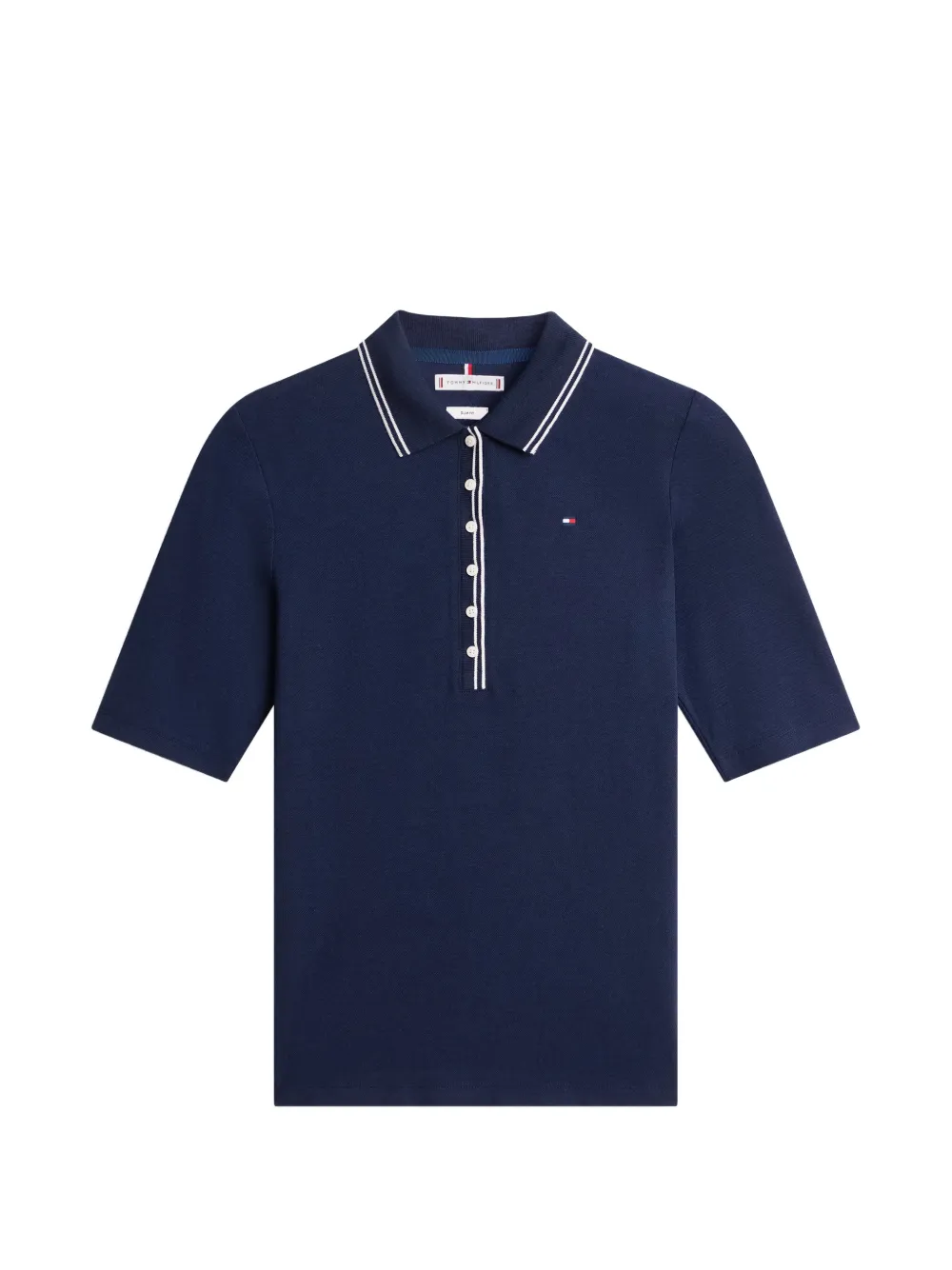 Tommy Hilfiger button-placket polo top - Blau