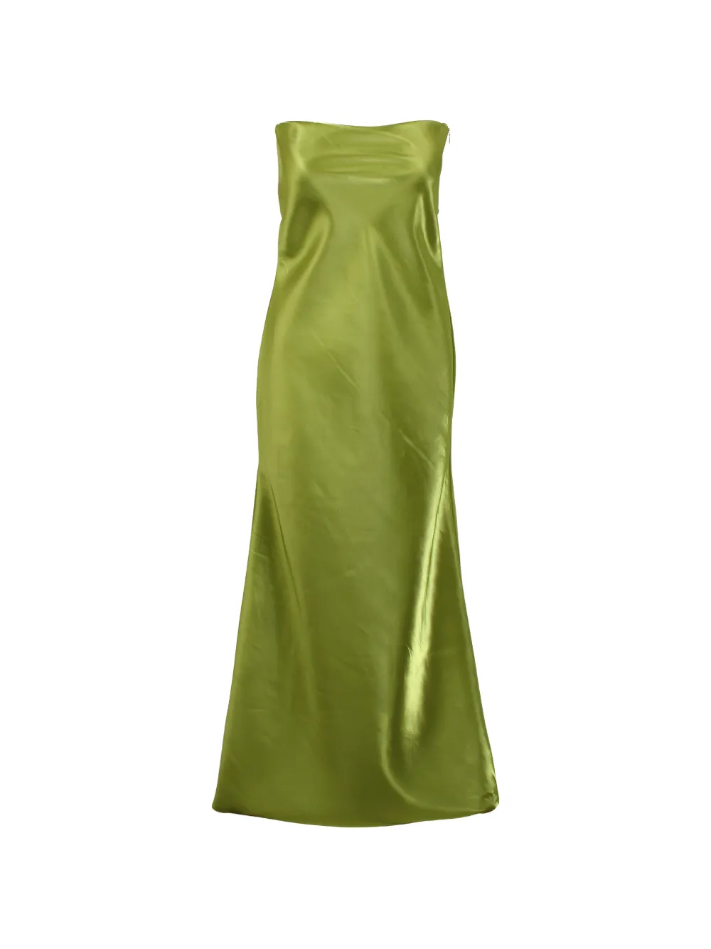 L'IDÉE York strapless satin maxi dress - Verde