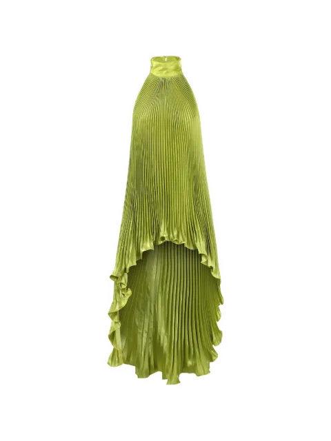 L'IDÉE Caribbean pleated asymmetric dress