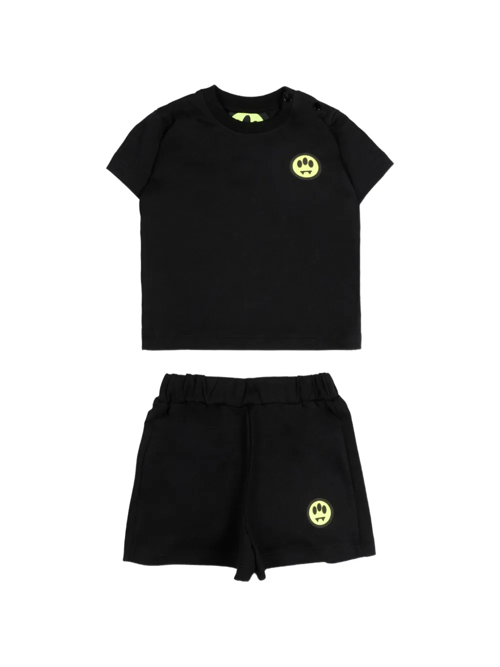Barrow kids logo-print shorts set - Nero
