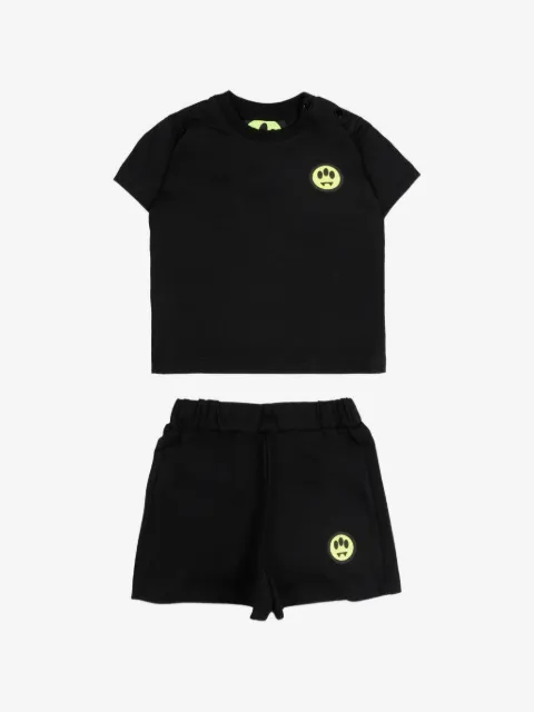 Barrow kids logo-print shorts set