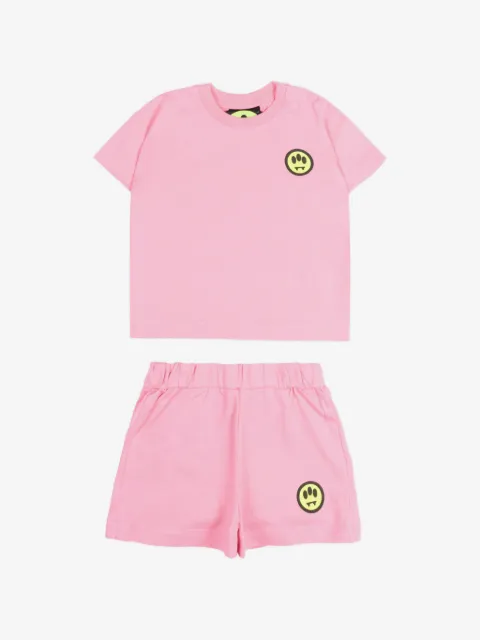 Barrow kids logo-print shorts set