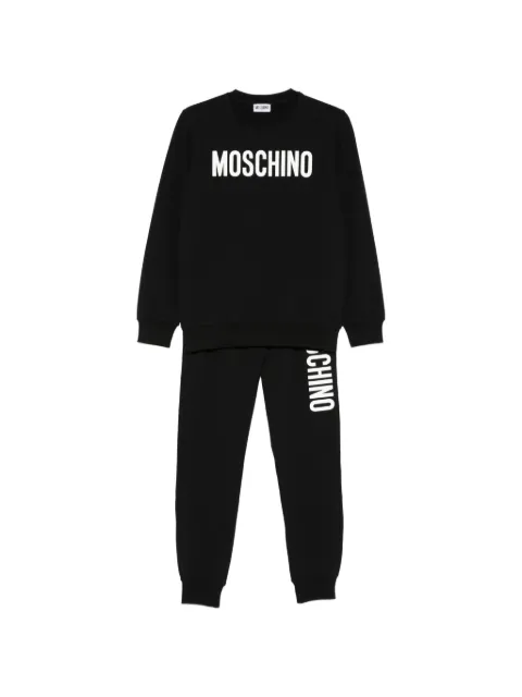 Moschino Kids chándal con logo estampado