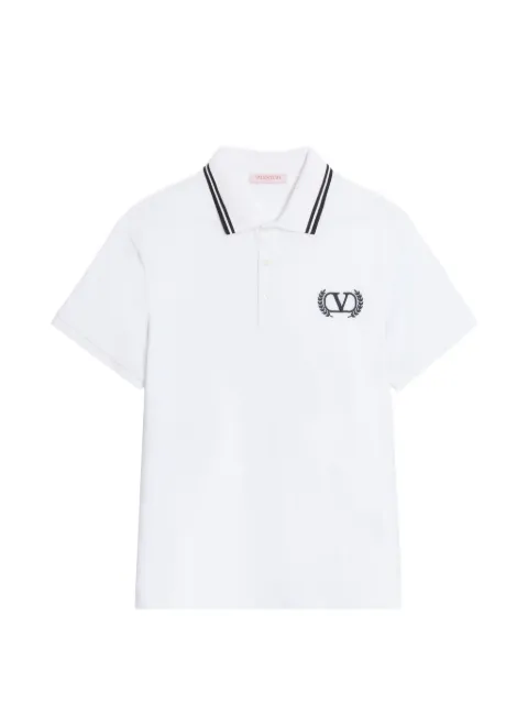 Valentino Garavani playera tipo polo con bordado Maison