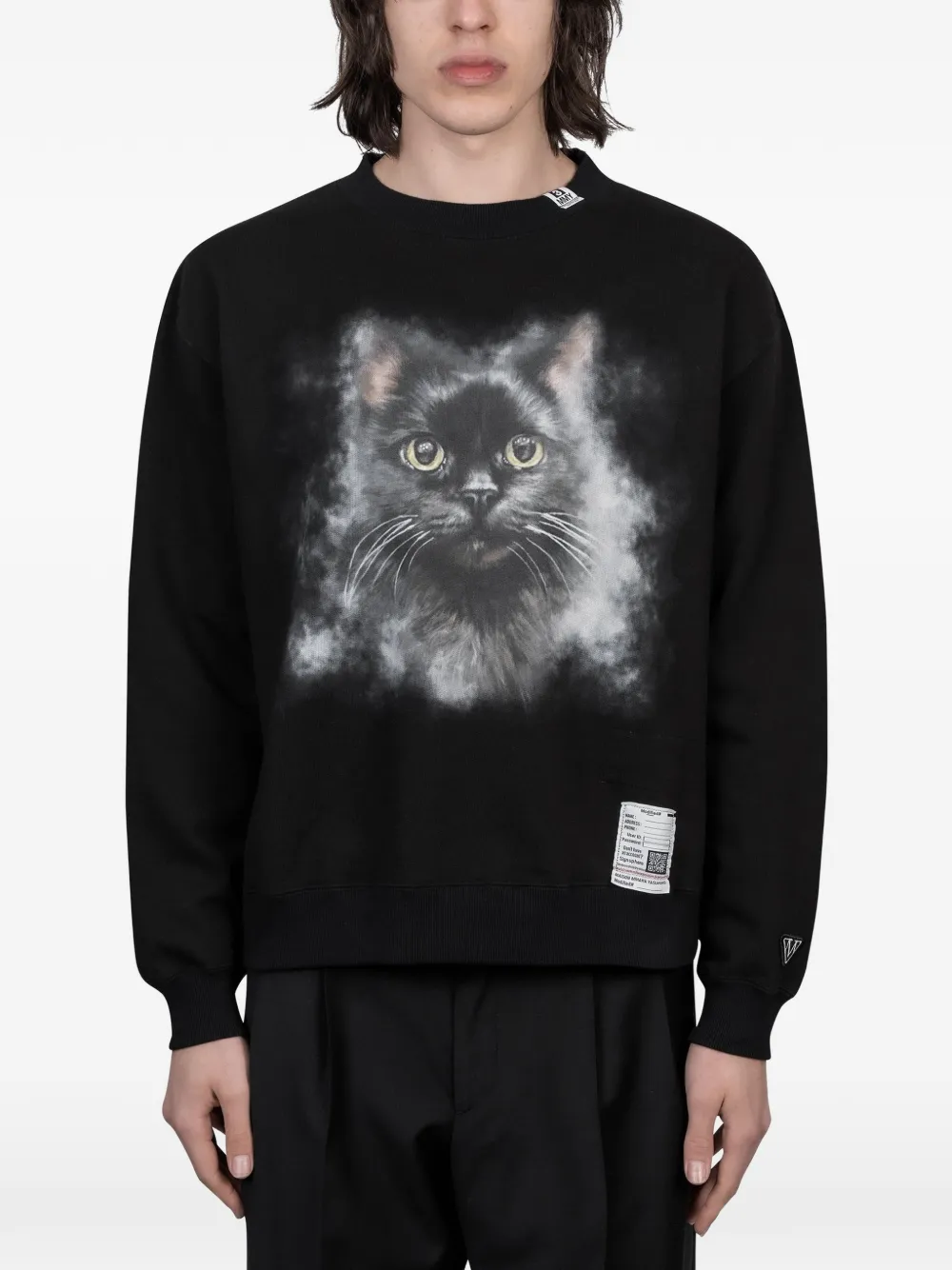 Maison MIHARA YASUHIRO cat-print sweatshirt - Nero