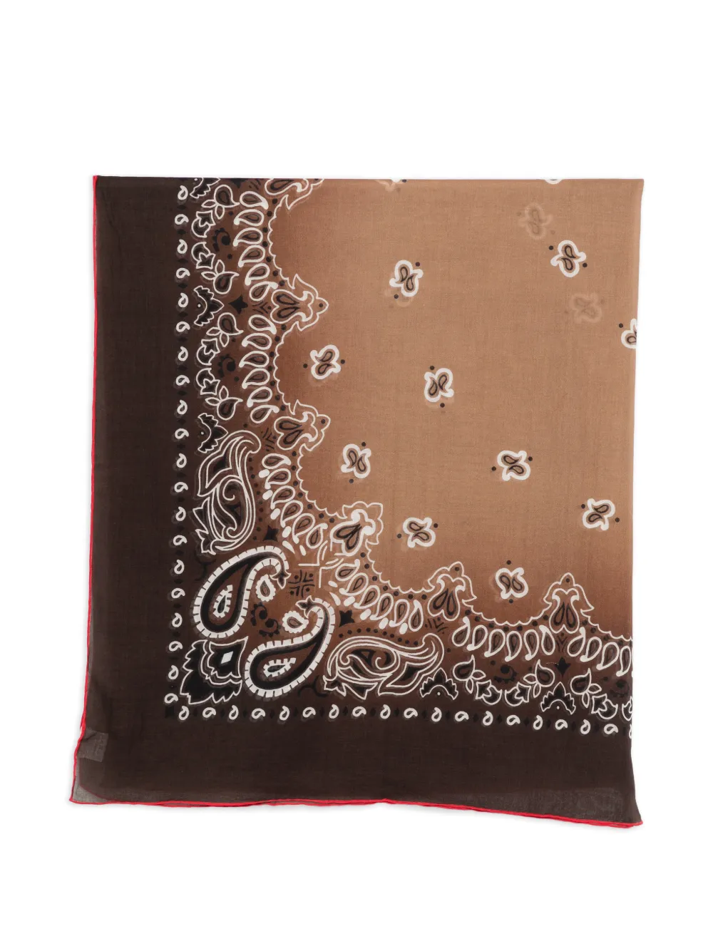 Destin bandana-print scarf - Marrone