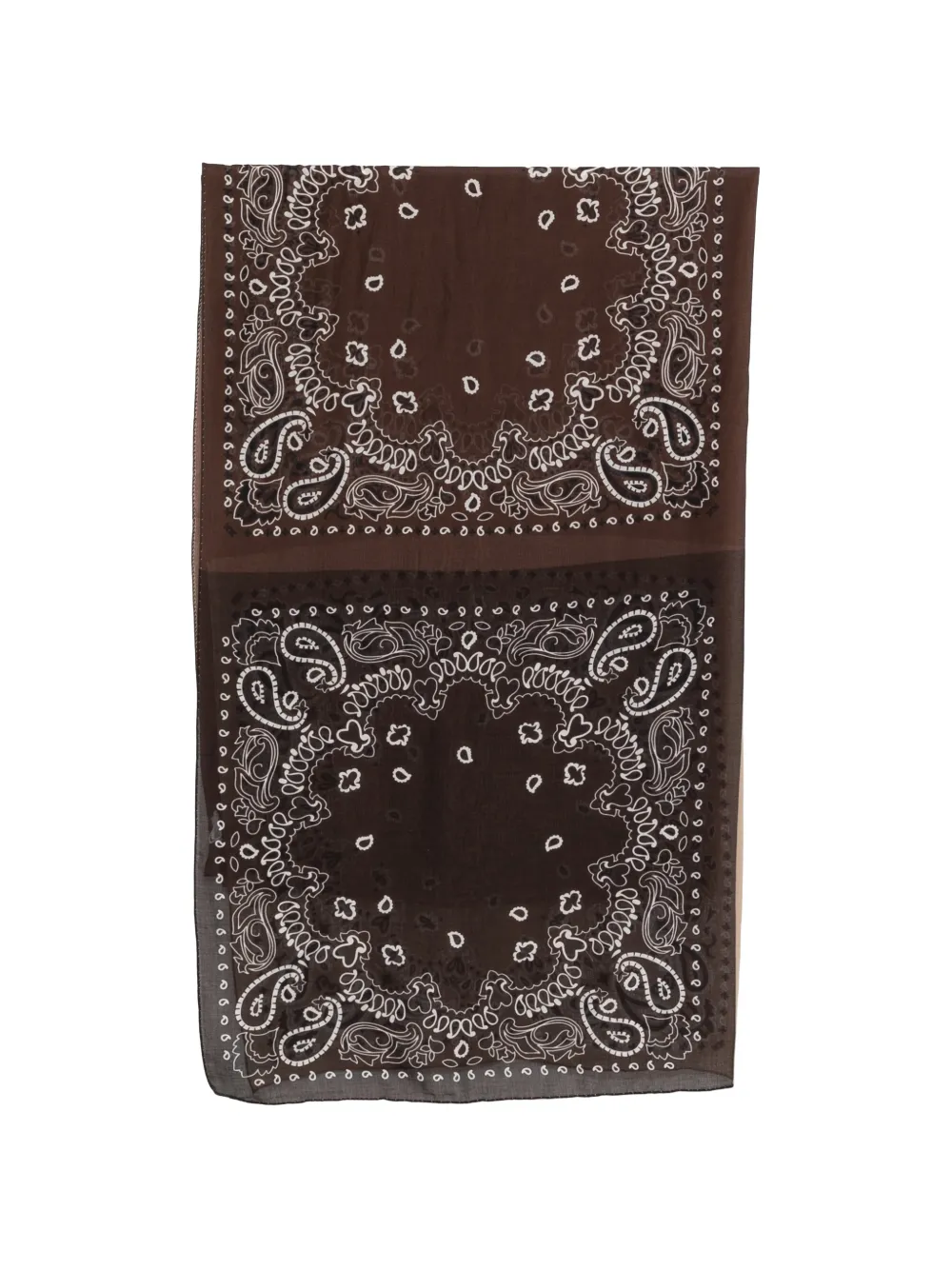 Destin bandana-print scarf - Marrone