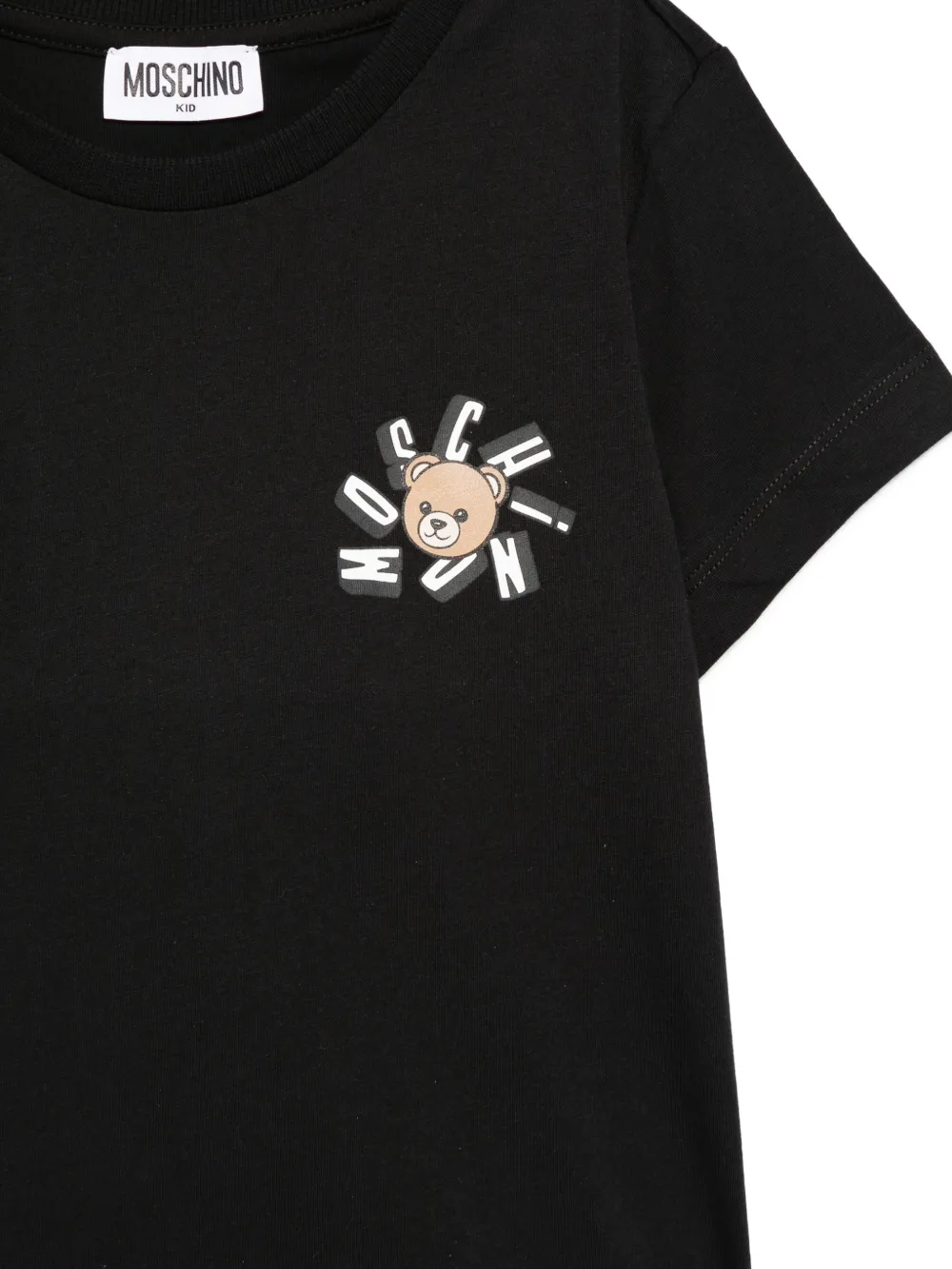 Moschino Kids T-shirtset met teddy-print Zwart