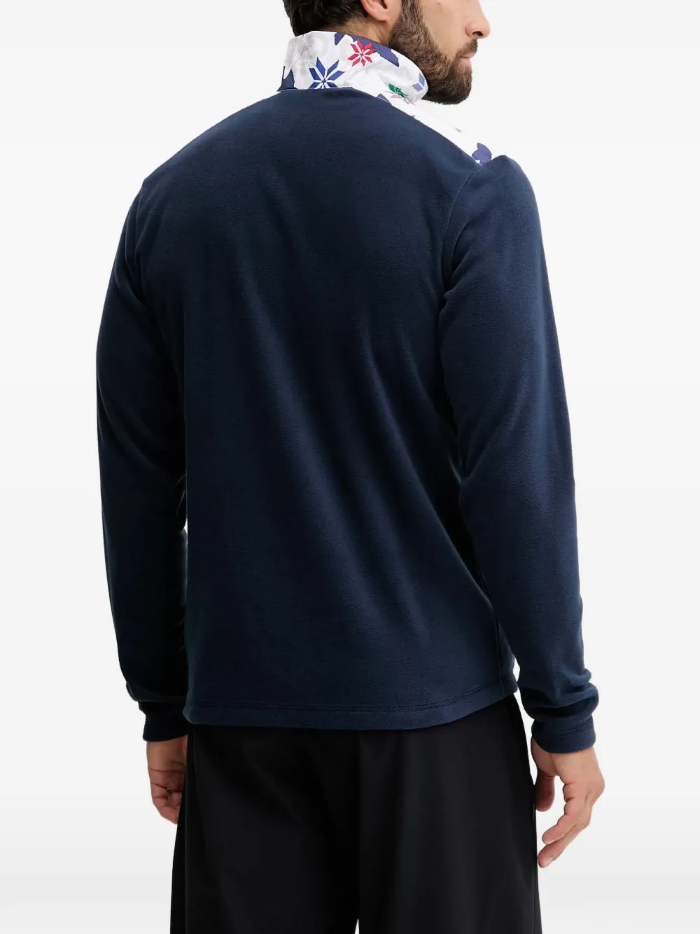 Helly Hansen floral-print zip-up sweatshirt Blauw