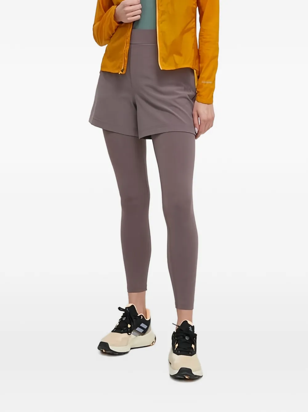 Helly Hansen logo-embroidered leggings - Grigio