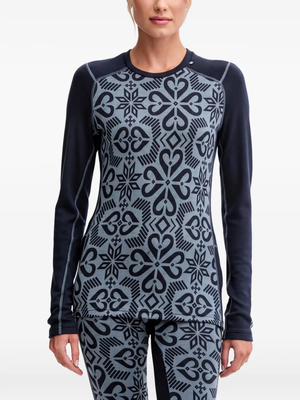 Helly Hansen Top a maniche lunghe con stampa - Blu