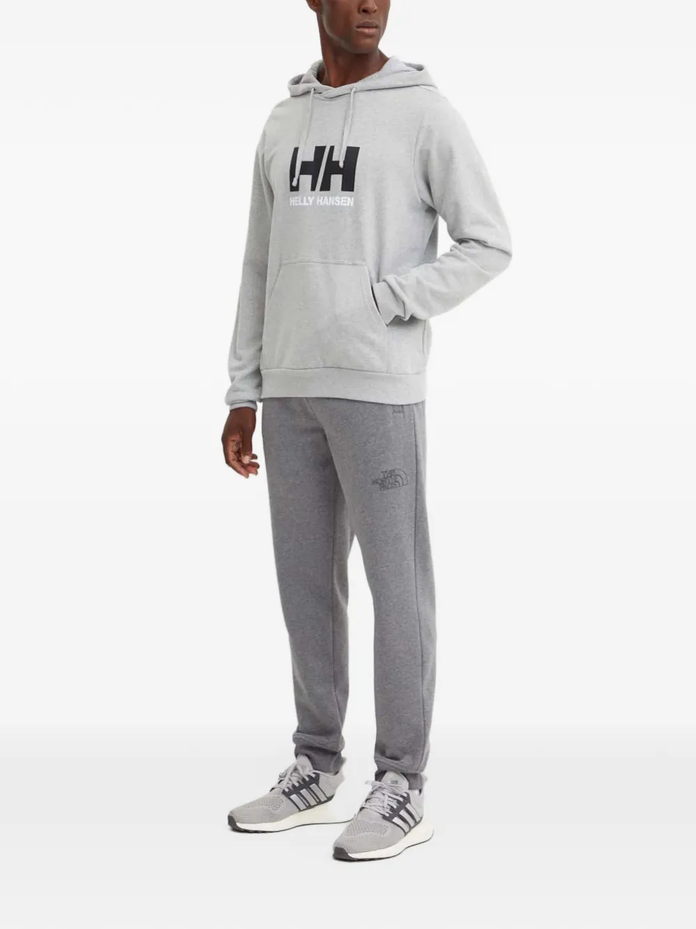 Helly Hansen logo-print drawstring hoodie Grijs