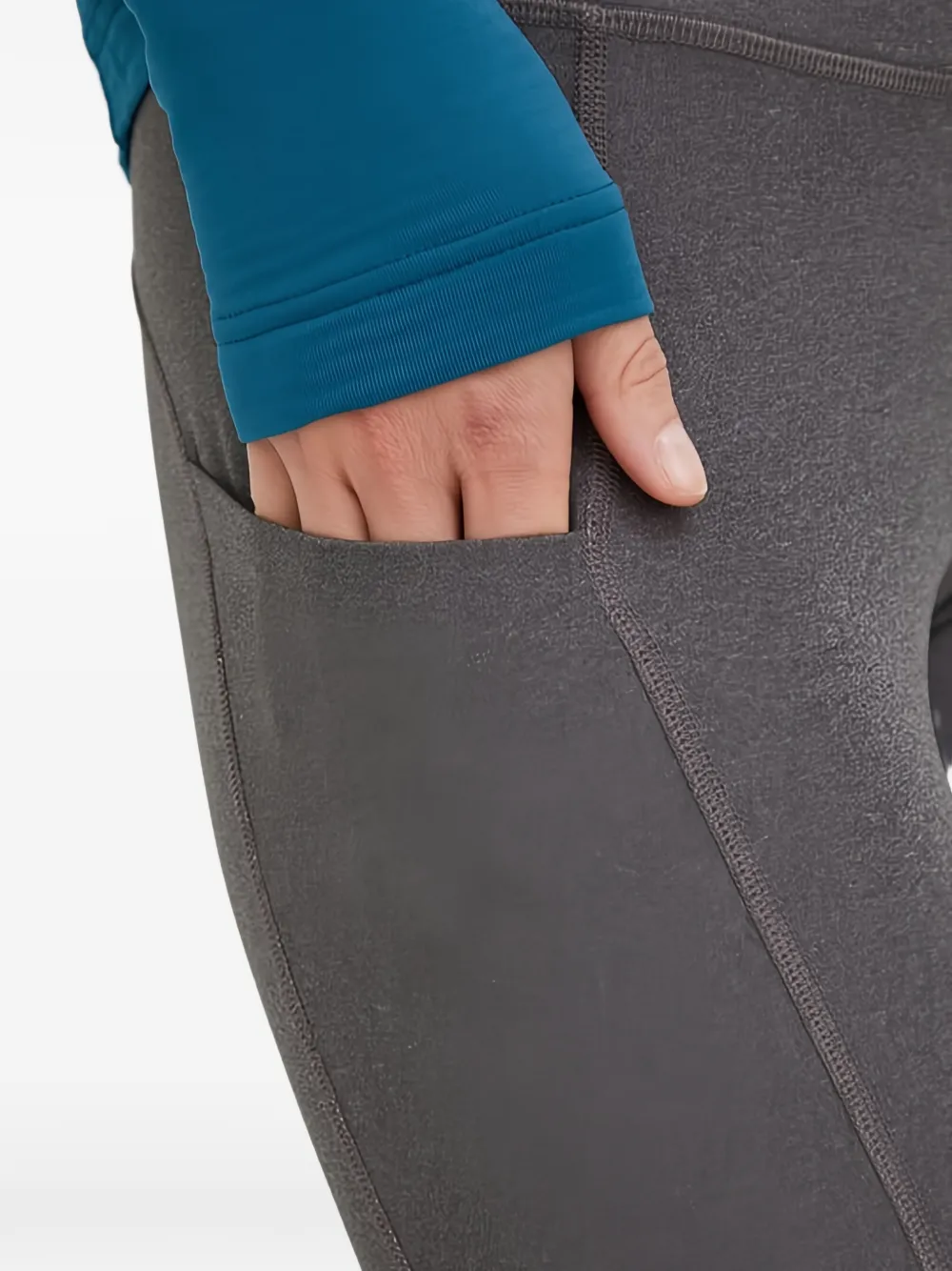 Helly Hansen Cropped legging met zijzak Grijs