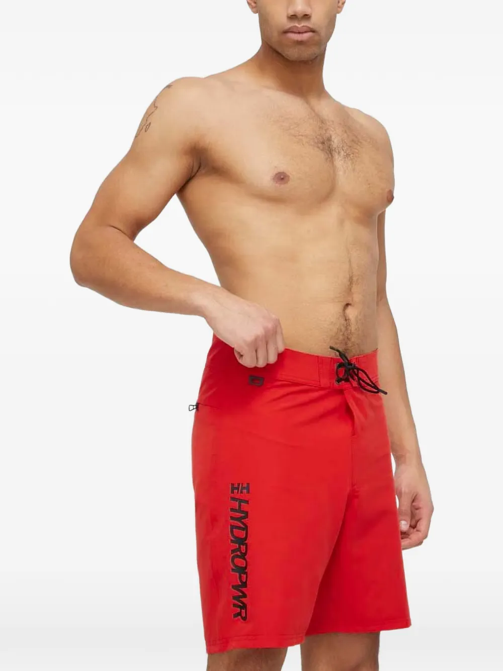 Helly Hansen Hydropwr logo-print swim shorts Rood