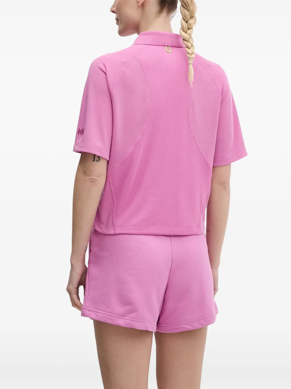 Helly Hansen Poloshirt met halve rits Roze
