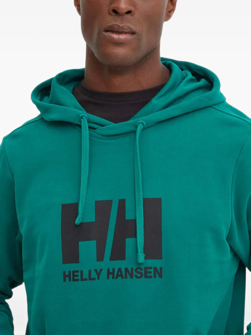Helly Hansen logo-print hoodie Groen